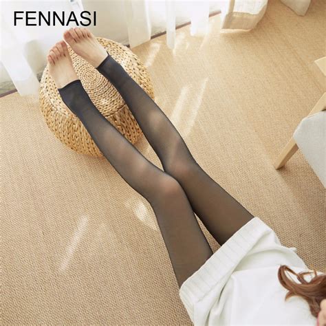 fennasi sexy warm black women tights winter leg warmer women pantyhose high waist female tights