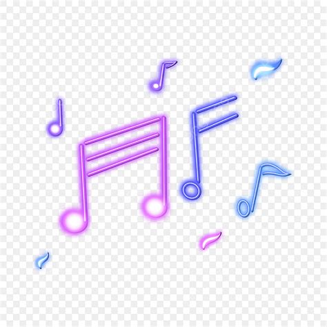 Neon Music Note Png Image Neon Light Effect Music Notes Light Shiny