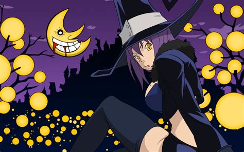 Wallpaper Illustration Anime Girls Halloween Soul Eater Cartoon Witch Blair Screenshot