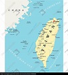 Taiwan Republic of China Political Map - Stock image - #16569422 ...