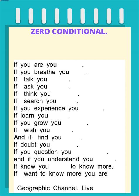 Conditional sentences consist of two clauses, an independent clause and an adverb clause of condition. Zero conditional - Interactive worksheet