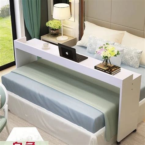 Square or round bedside tables. Pin by Valsa on Downsizing | Overbed table, Bed table ...