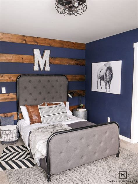 Ships free orders over $39. Navy Blue Boys Bedroom - Taryn Whiteaker | Rustic boys ...