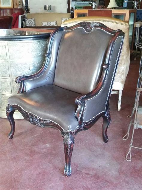 A wide range of home furnishings, antiques, kitchen utensils, floral arrangements, original artwork and prints are just waiting for someone with. Cowbridge Furniture leather carved chair. | Carved chairs ...
