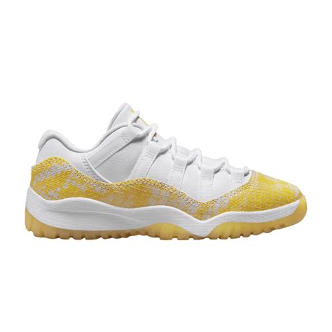 Buy Air Jordan 11 Retro Low Ps Yellow Snakeskin 580522 107 Yellow