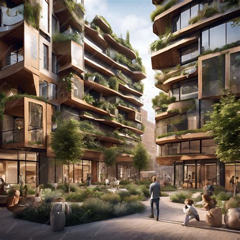 Premium Photo | Architectural designs that reimagine urban spaces for