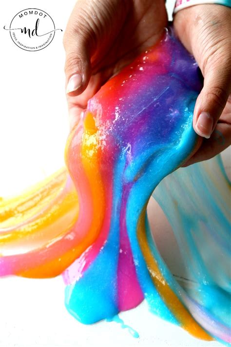 Unicorn Poop Slime With Clear Glue