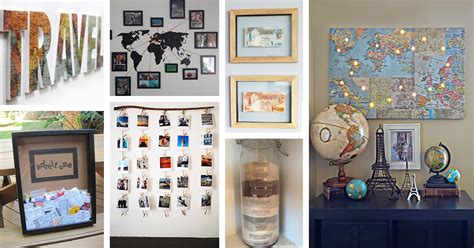 We chose to create our pin board with business cards and postcards but you could just as easily make one with ticket stubs from the places you visit. 29 Best Travel Inspired Home Decor Ideas and Designs for 2020