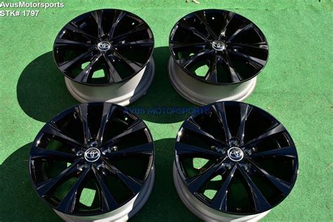 2018 Toyota Rav4 Adventure Oem 18 Factory Black Wheels Camry Avalon Tacoma