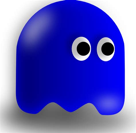 Pac Man Ghost Blue By Dferriman On Deviantart