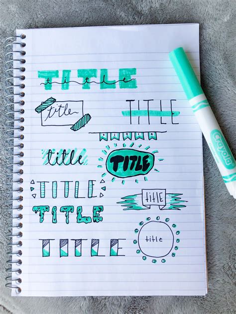 Title Ideas Teal Bullet Journal Ideas Bujo Title And Header Ideas