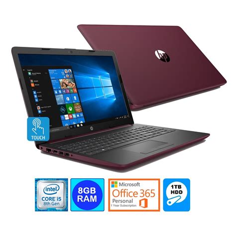 Hp 156″ Touchscreen Laptop Intel I5 8250u 8gb 1tb Hdd Office 365
