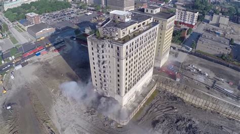Watch Historic Detroit Building Demolished In Seconds Breaking911