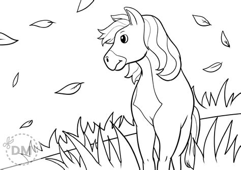 Wild Horse Coloring Page Diy