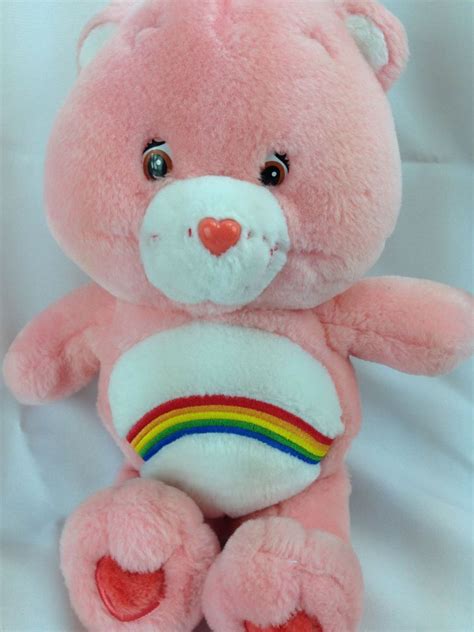 13 Plush Pink Cheer Care Bear 2002 Baby Girl T Rainbow 1980s