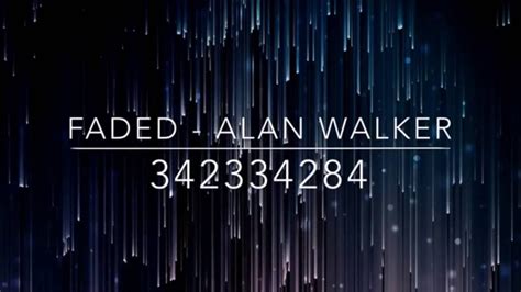 Alan Walker Faded Song Id - roblox song id faded alan walker
