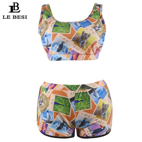 Lebesi 2017 New Bkinis Set For Womens Pants Two Piece Biquini Swimwear