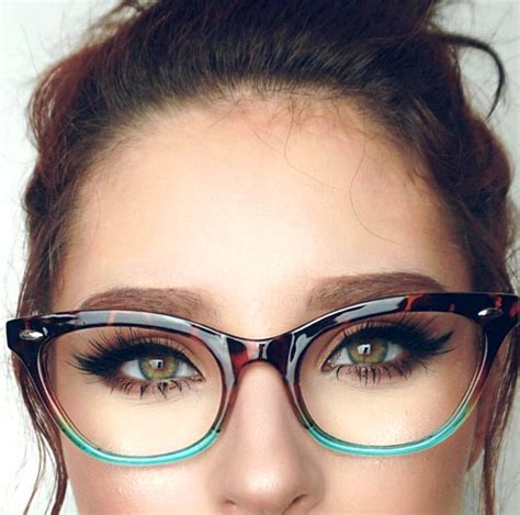 Cat Eyeombre Women Eyeglasses Tortoise Two Tone Gradient Shadz Gafas Blue Lens Ebay