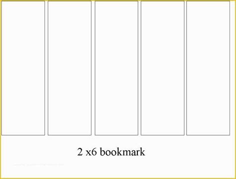 Free Bookmark Templates Of Blank Bookmark Template For Word