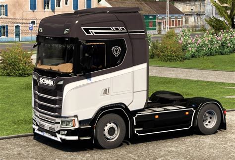 Scania S Skin Black White Ets Mods Ets Map Euro Truck Simulator Mods Download