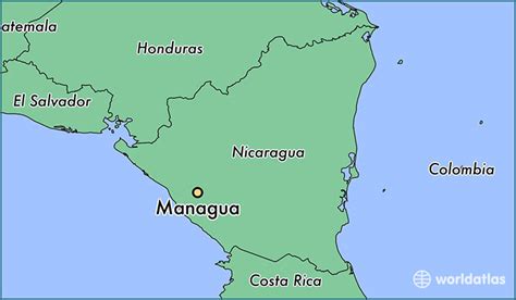 Where Is Managua Nicaragua Managua Managua Map