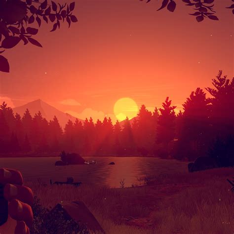 2932x2932 firewatch game sunset ipad pro retina display hd 4k wallpapers images backgrounds