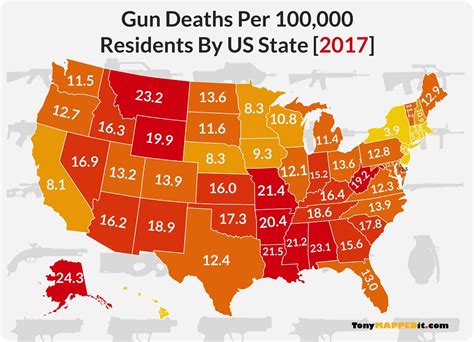 11 Shocking Maps And Charts Of Gun Violence In America Tony Mapped It