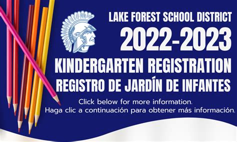 Kindergarten Registration Registro De Jardín De Infantes Lake