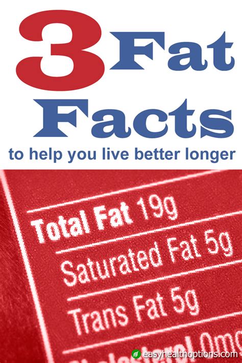 3 Fat Facts To Help You Live Better Longer Easy Health Options