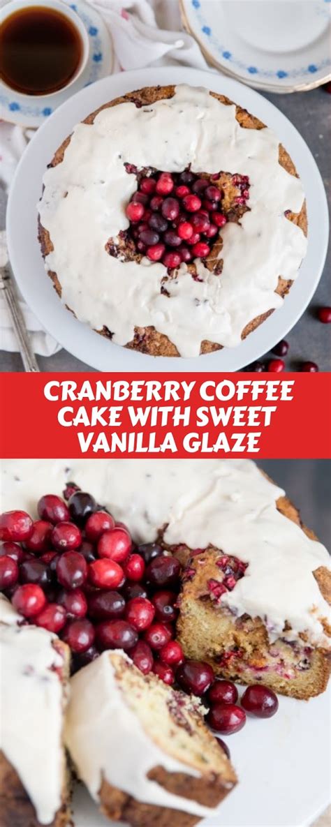 This yeast christmas coffee cake is a great option, and deserves your consideration for the big morning this year. Cranberry Coffee Cake With Sweet Vanilla Glaze #Christmas ...