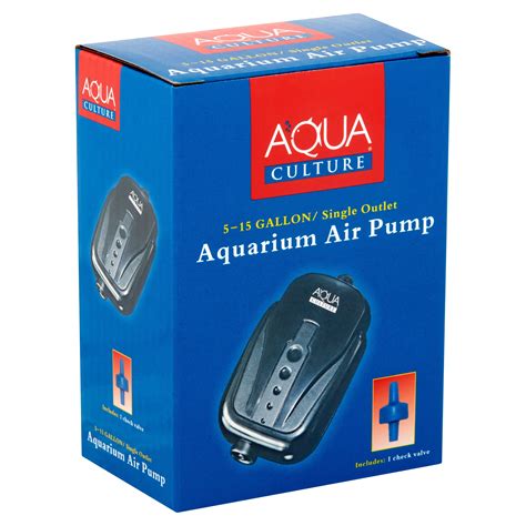 Aqua Culture 5 15 Gallon Single Outlet Aquarium Air Pump