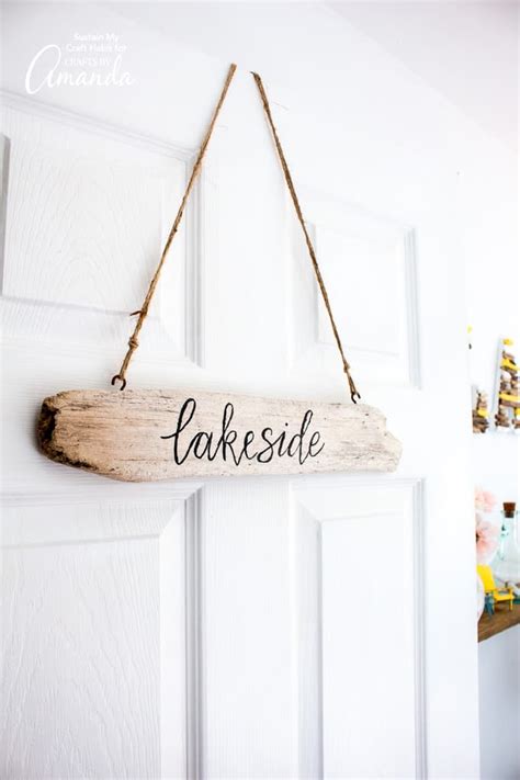 I've found that there are plenty tricks around. Driftwood Sign: made with beach-found wood pieces and paint!