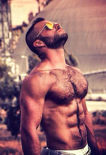 Masculine Hairy Pecs Stomach And Face Image Visit And Follow For Red