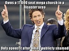 Houston preacher Joel Osteen lambasted in Twitter memes | Daily Mail Online