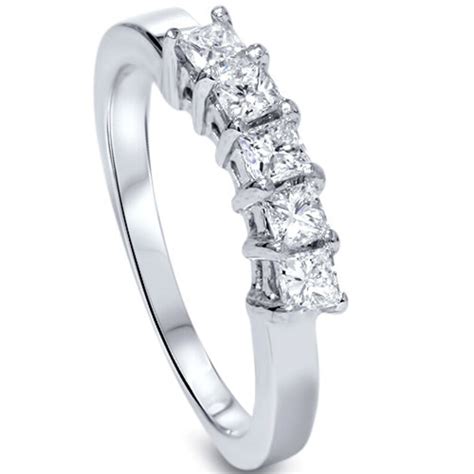 Princess Cut 52ct Diamond Wedding Curved Ring Enhancer Band Etsy