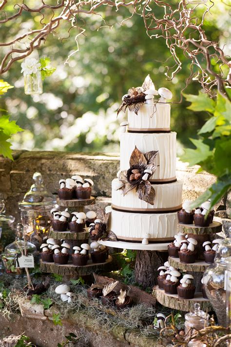 We have new deals and discounts everyday so be sure to stop by, shop and save big! Woodland Themed Wedding Cake - Rustic Wedding Chic