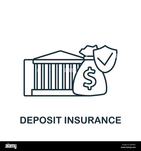 Deposit Insurance Icon Line Simple Insurance Icon For Templates Web