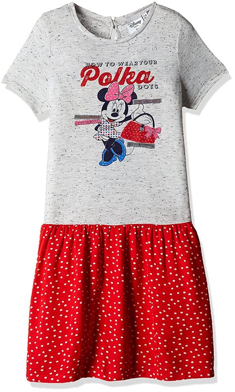 Disney Minnie Mouse Girls Dress Gd16 126ssdrcdred78