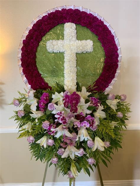 Cross For Burial Funeral Crosses Flower Cross Arrangements For