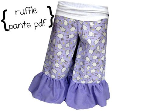 Boutique Ruffle Pants Sewing Pattern For Baby And By Indipatterns