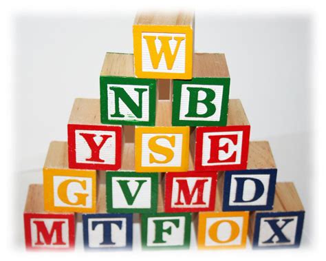 1 Wooden Alphabet Block Set Lettered Blocks Baby Alphabet Blocks