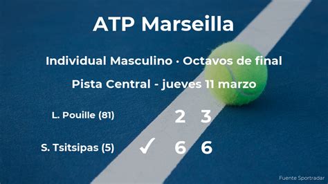 El Tenista Stefanos Tsitsipas Se Clasifica Para Los Cuartos De Final Del Torneo Atp 250 De Marsella