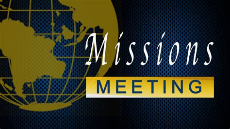 Missions Ministry Team Meeting Duplain Church Of Christ St Johns