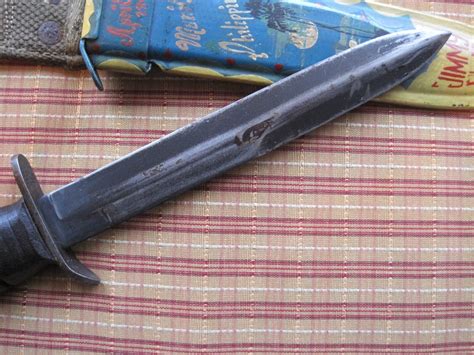 Ww2 Case M3 Trench Knife With Trench Art Scabbard 4612405478