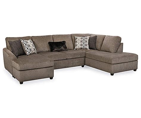The overscaled parkdale sectional features a dual chaise configuration that gives everyone a comfy seat. Lane Home Solutions Passage Mocha Living Room Sectional ...