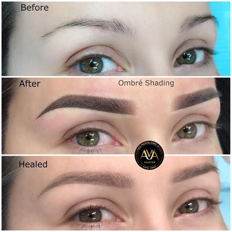 Ombre Powder Brows Healing