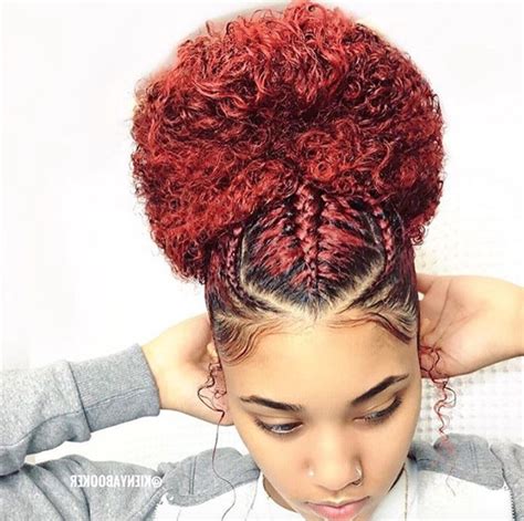 These are protective cornrows with long lovely thick braids. 15 Photos Cornrows Hairstyles with Buns