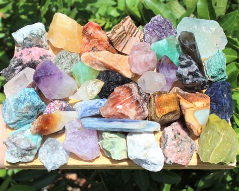 Crafters Collection Mixed Crystals Bulk Gemstones Natural Raw Crystals Choose Ounces Or Lbs
