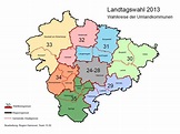 Wahlkreiskarte der Region Hannover | Landtagswahl 2013 | Wahlen und ...