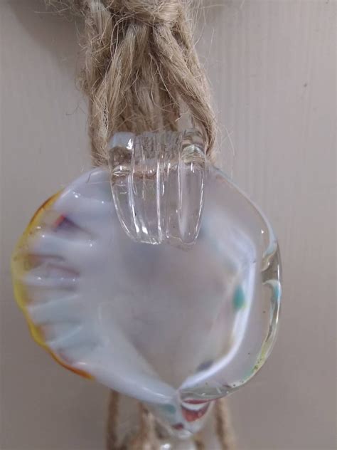 Beautiful Glass Hand Blown Seashell Can Be Reversible Multi Etsy Uk